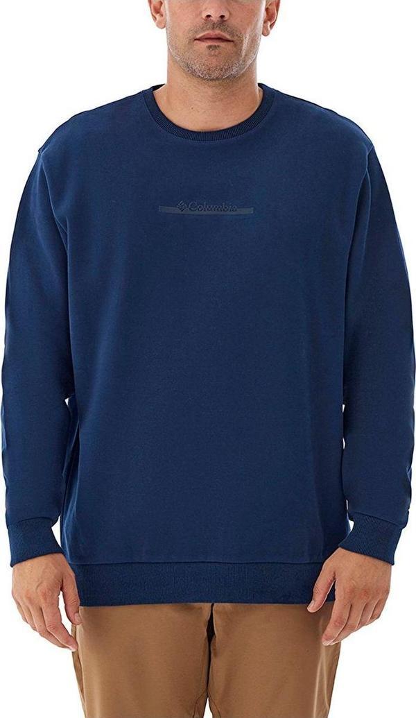 Columbia Bar Split Crew Erkek Mavi Outdoor Sweatshirt Cs0274-466 - Image 1