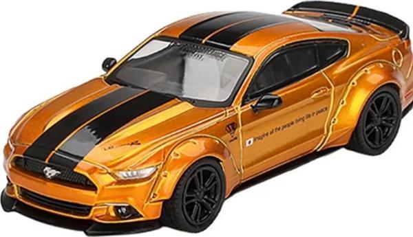 Eğitici Oyuncak Mini GT 1/64 LB-WORKS FORD MUSTANG LB Gold - Image 1