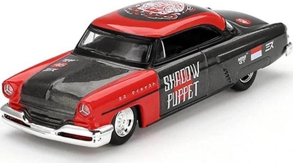 Eğitici Oyuncak Mini GT 1/64 Lincoln Capri Hot Rod 1954 "Shadow Puppet" MINI GT x MIZU Diecast - Image 1