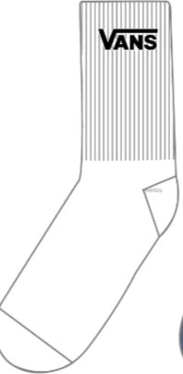 Vans Vn0A4Myx Wm Classic Crew Wmns Beyaz Unisex Çorap - Image 1