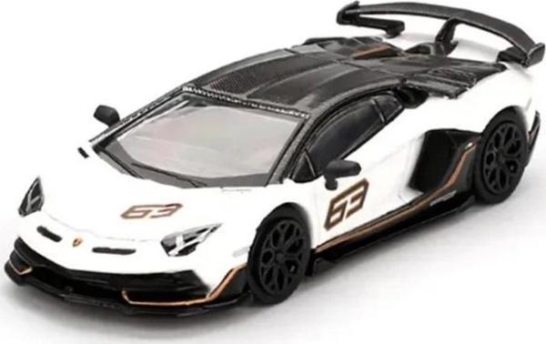 Eğitici Oyuncak Mini GT 1/64 Lamborghini Aventador SVJ 63 Bianco Asopo - Image 1