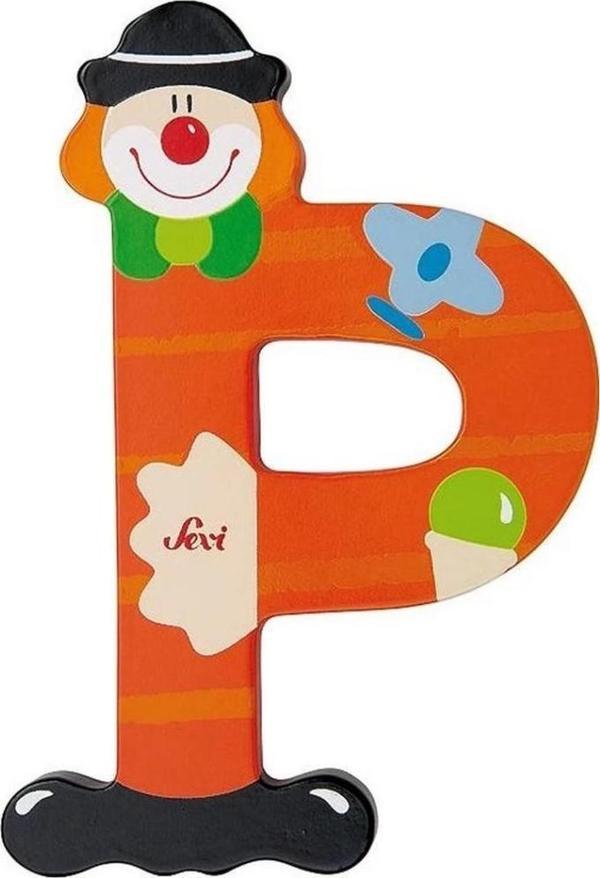 Eğitici Oyuncak Palyanço Ahşap Harf P - Image 1