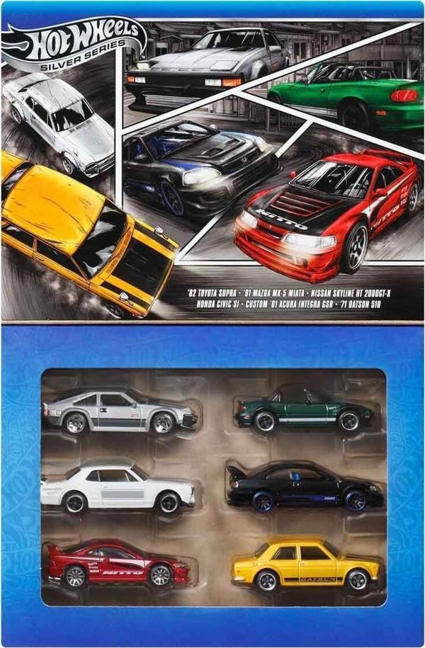 Hot Wheels  Sılver Series Japon Temalı 6’lı Araba Seti JBY77 - Image 1