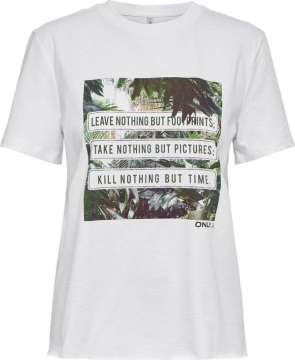 Only Onlfheart S/S Top Box Jrs Kadın Tişört - Image 1