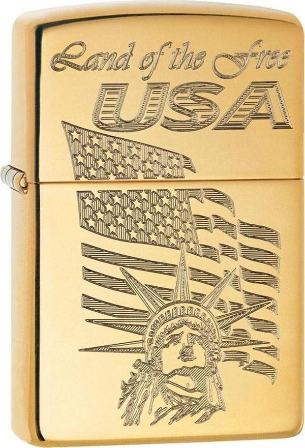 Zippo Land Of The Free USA - Özgürlükler Ülkesi Dizayn Çakmak - Image 1