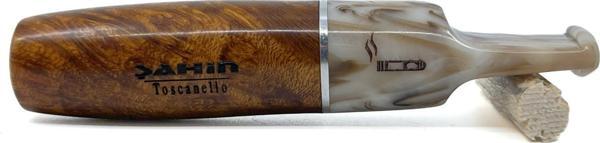 Şahin 9 mm Filtreli Toscanello-Backwoods Gül Kökü (Briar) Puro Ağızlığı - 2612 - Image 1