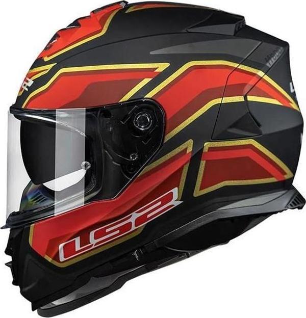 Ls2 Storm 2 Foggy Kapalı Kask Mat Siyah-kırmızı - Image 1