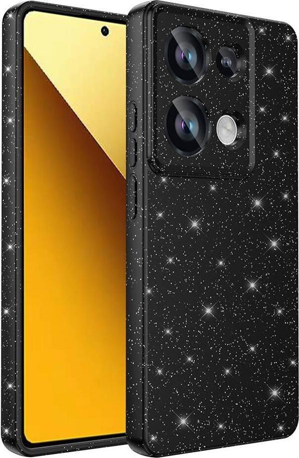 Xiaomi Redmi Note 13 Pro 4G Uyumlu Kamera Korumalı Simli Parlak Yumuşak Silikon Kılıf - Image 1