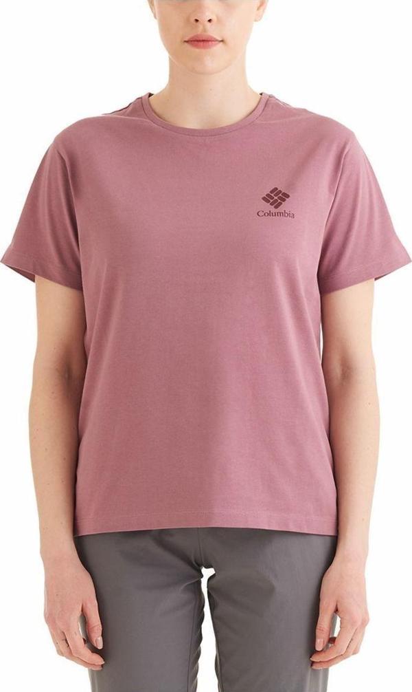 Columbia Csc Stacked Mini Gem Logo Kadın Kısa Kollu T-Shirt - Image 1