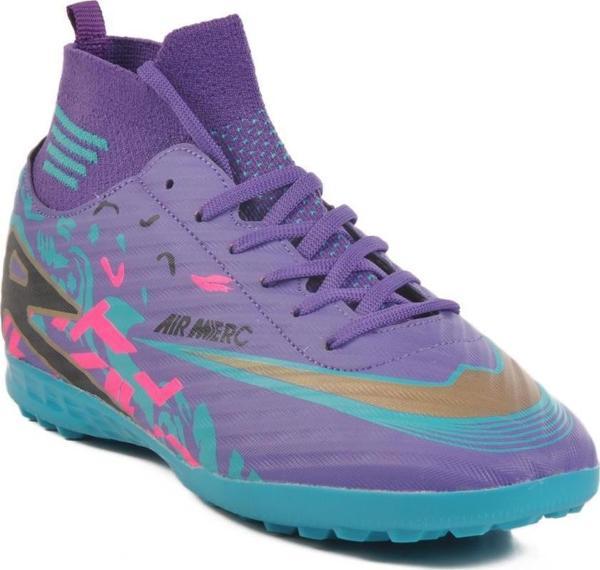 WJ-502 M Mor Çoraplı Halı Saha Ayakkabısı - Image 1