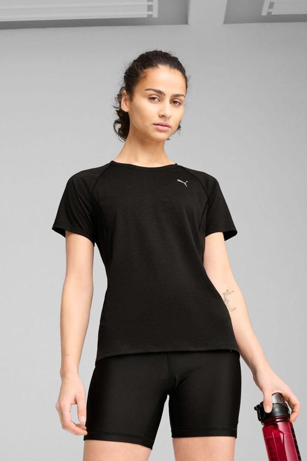 Puma W Run Velocıty Tee (Trı-B Siyah Kadın Kısa Kol T-Shirt - Image 1
