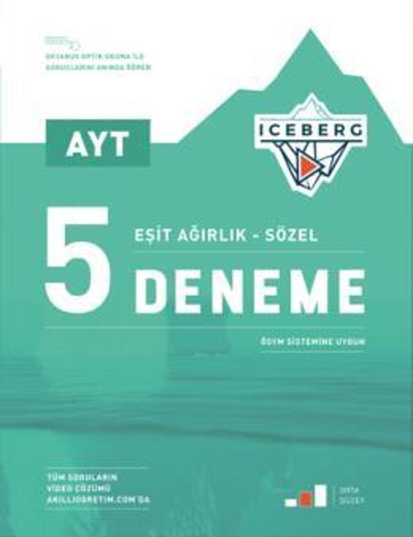 Okyanus Yayınları Ayt Iceberg 5 Deneme Eşit Ağırlık - Sözel - Okyanus Eğitim - Image 1