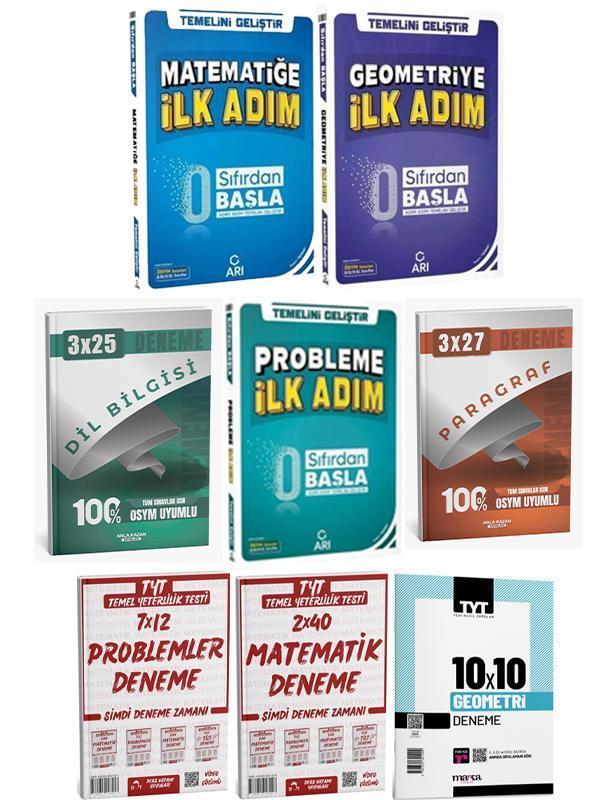 Anla Kazan + Arı 2026 Matematik+ Geometri+ Problem 0 Dan Başla + Deneme + Anla Kazan 8li Set - Anla Kazan Yayınları - Image 1