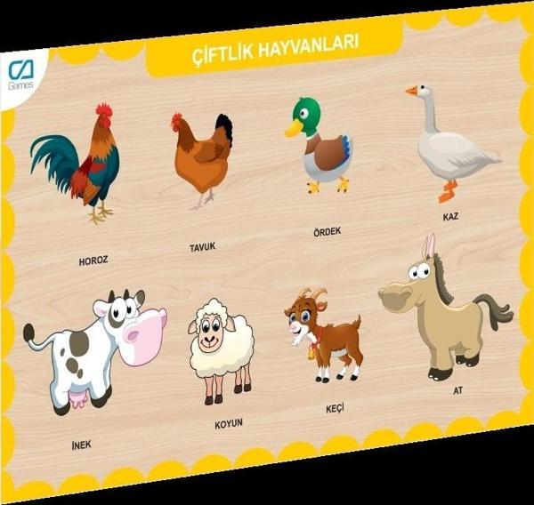 Nessiworld CAAHS-3211  AHŞAP ÇİFTLİK HAYVANLARI BUL-TAK - Image 1