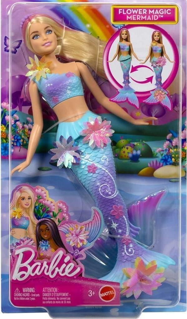 Nessiworld JDM72 Barbie Büyülü Çiçekler Deniz Kızı - Flower Magic Mermaid - Image 1