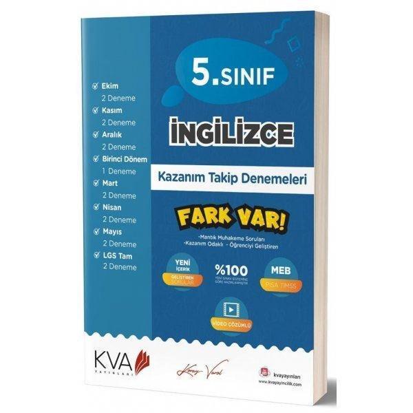 5. Sınıf İngilizce Kazanım Takip Denemeleri - KVA Yayınları - Image 1