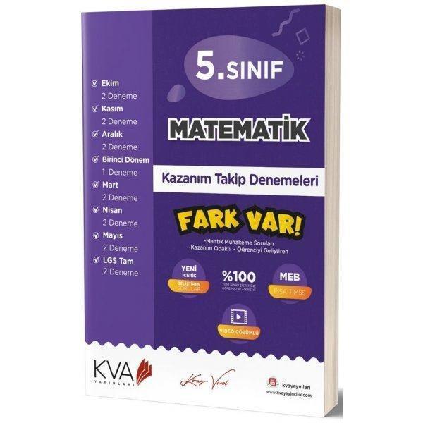 5. Sınıf Matematik Kazanım Takip Denemeleri - KVA Yayınları - Image 1
