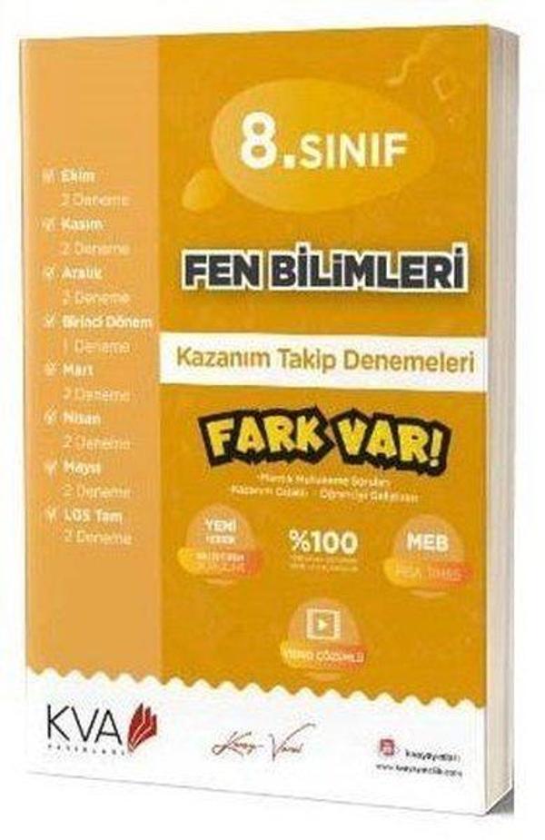 8. Sınıf Fen Bilimleri Kazanım Takip Denemeleri - KVA Yayınları - Image 1