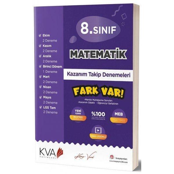 8. Sınıf Matematik Kazanım Takip Denemeleri - KVA Yayınları - Image 1