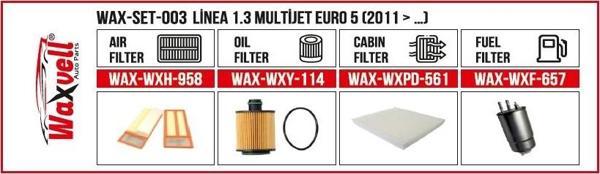 LİNEA 1.3 MULTİJET FİLTRE BAKIM SETİ Euro 5 (2011 > …) - Image 1