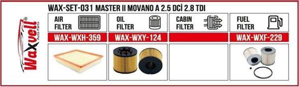 MASTER II MOVANO A 2.5 DCİ 2.8 TDI  FİLTRE BAKIM SETİ - Image 1
