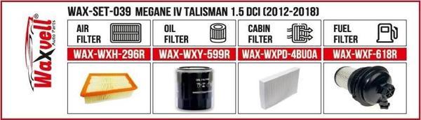 MEGANE IV TALISMAN 1.5 DCI FİLTRE BAKIM SETİ (2012-2018) - Image 1