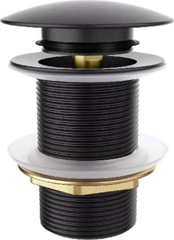 VALTEMO BRASS POP-UP MATT BLACK SİFON BAŞLIĞI - Image 1