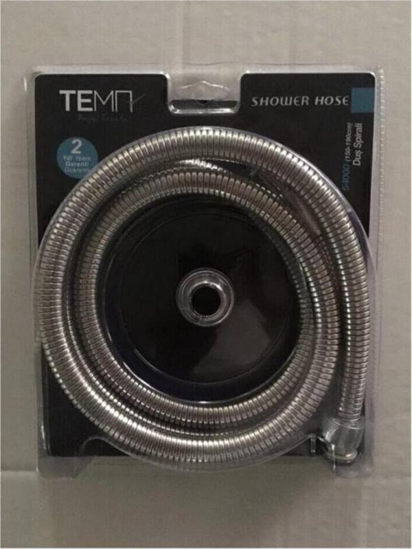 Duş Spiral Hortumu ( 150-190Cm) Krom Duş Zinciri 54000 - Image 1