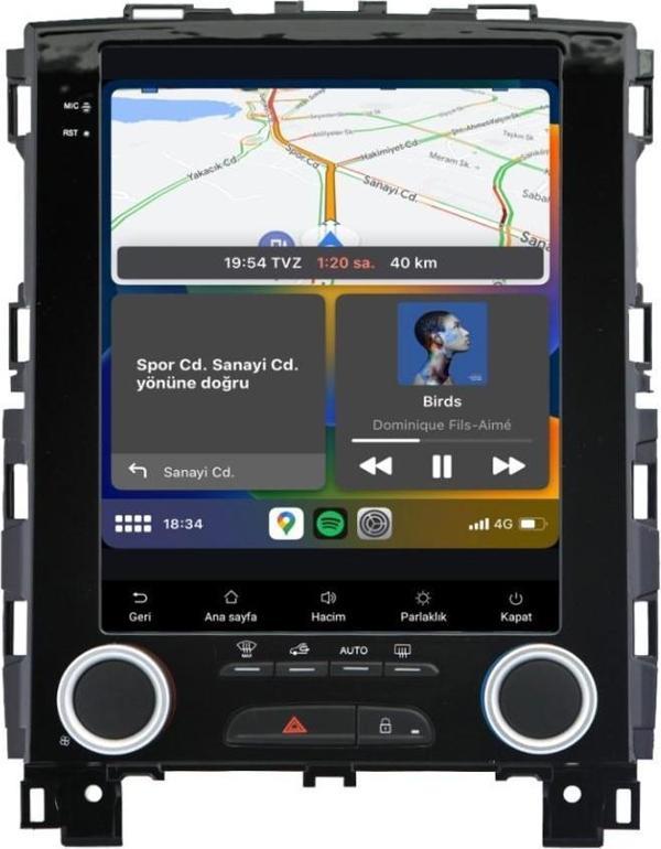 Renault Megane 4 Android Multimedya Sistemi (2016-2024) cadence 4/64 tesla - Image 1