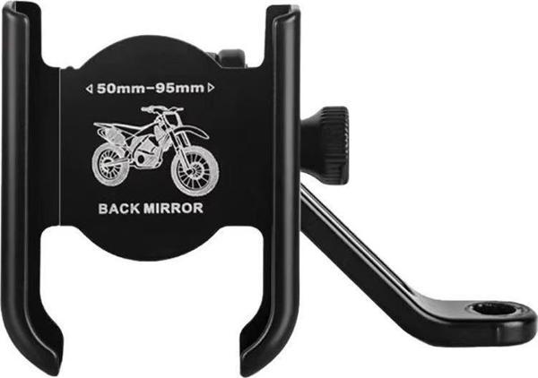 Ga42 Motor Motosiklet Telefon Tutucu Tamamı Alüminyum Metal Kasa Ayna Tutucu - Image 1