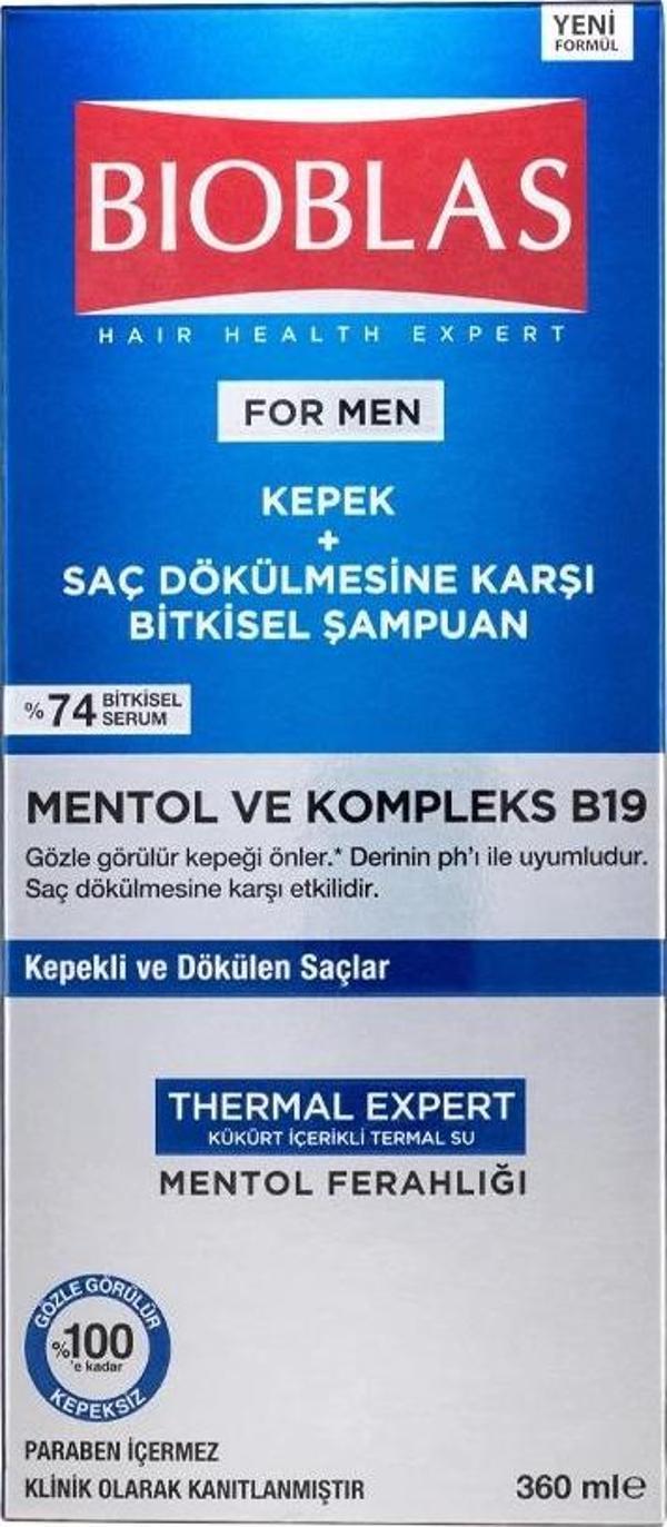 Bioblas For Men Kepek + Saç Dökülmesine Karşı Şampuan 360 ml 4 Adet - Image 1