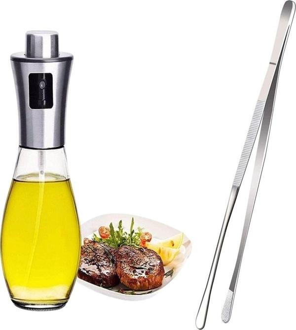 BUFFER® Spreyli Sızdırmaz Cam Şişe Yağdanlık Limon Sirke Sos Püskürtücü Dağıtıcı Sprey ve Yiyecek Se - Image 1
