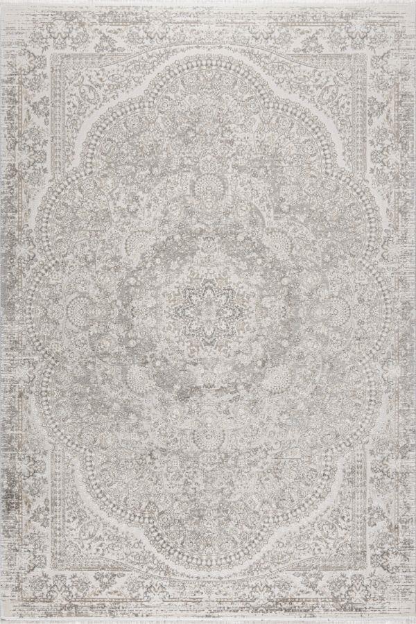 Pastel Halı Kratos 75965-60 Gri Akrilik Salon Oturma Yatak Odası Halısı - Image 1
