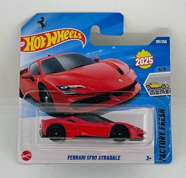 Hot Wheels Ferrari SF90 Stradale 2025 Factory Fresh Serisi 1:64 Ölçekli Diecast Model Araba - Image 1