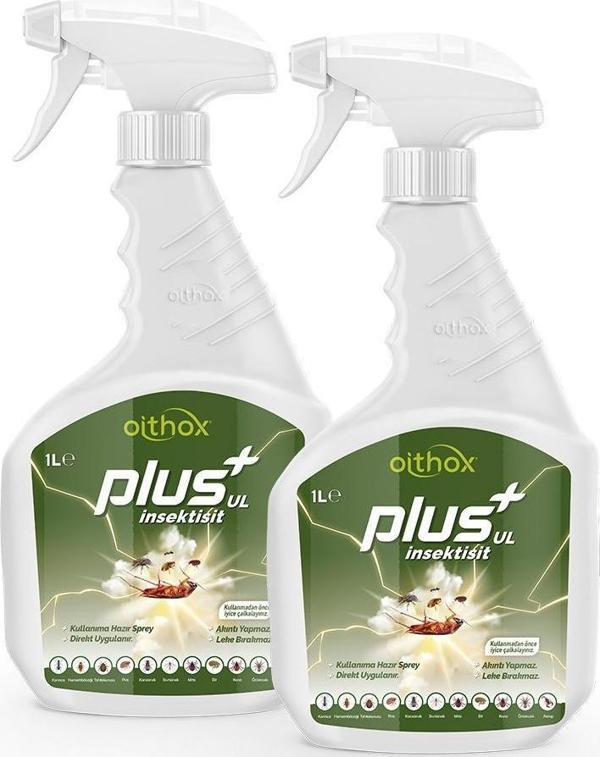 Oithox Plus Ul 1 Lt Hamam Böceği, Tahta Kurusu, Gümüş Böceği, Bit, Pire, , Haşere Ilacı 2'li Paket - Image 1