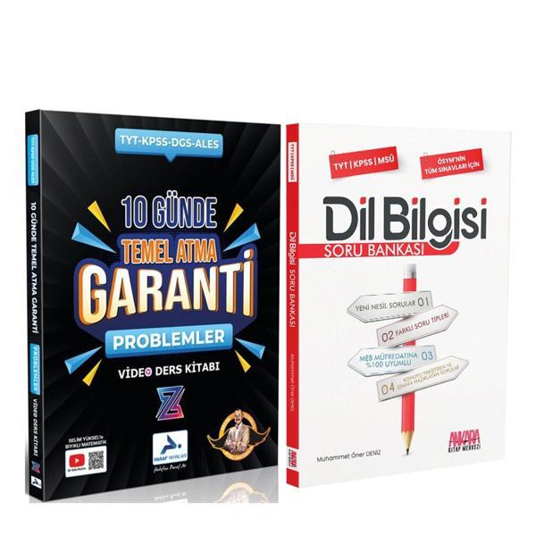 Paraf TYT Problemler Z Takımı 10 Günde Temel Atma Garanti Video Ders Kitabı ve AKM Dil Bilgisi Soru Bankası Seti 2 Kitap - Paraf Yayınları - Image 1