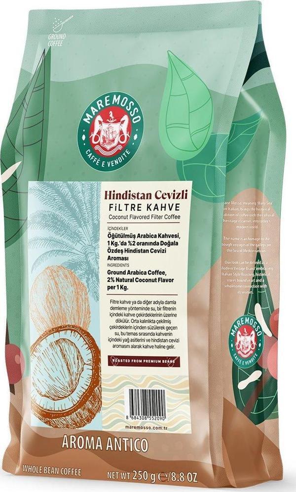 Hindistan Cevizi Aromalı Filtre Kahve 250 Gr. - Image 1