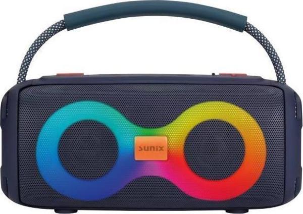 Sunix 2200 Mah 10W Ledli Taşınabilir Bluetooth Hoparlör Mavi BTS-260 - Image 1