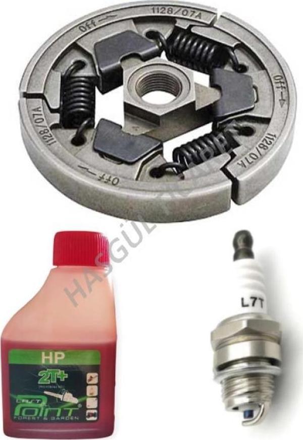Hsgl Sthl MS361 Motorlu Testere Kavrama Balatası 2T 100ml Yağ Buji Set   MS440 MS460  - Image 1