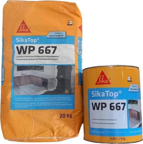 SikaTop® WP 667 Yarı Elastik Su Yalıtım Malzemesi 20+5=25 Kg - Image 1