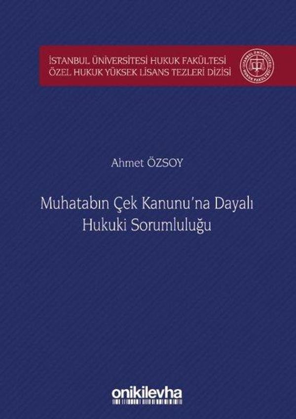 Muhatabın Çek Kanunu'na Dayalı Hukuki Sorumluluğu - On İki Levha Yayıncılık - Image 1