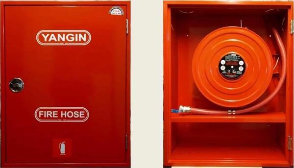 1" DİK KAPAKLI SAÇ KAPAK 20 MT HORTUMLU 0.90 mm YANGIN DOLABI TSE' li SIVA ALTI ALPEREN - Image 1
