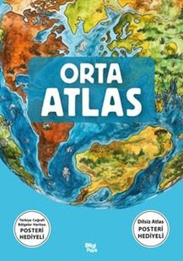 Orta Atlas - Türkiye Coğrafi Bölgeler Haritası Posteri Hediyeli - Dilsiz Atlas Hediyeli - Bilgi Park Yayınları - Image 1
