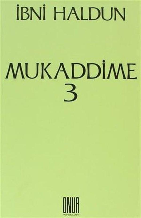 Mukaddime 3 - Onur Yayınları - Image 1
