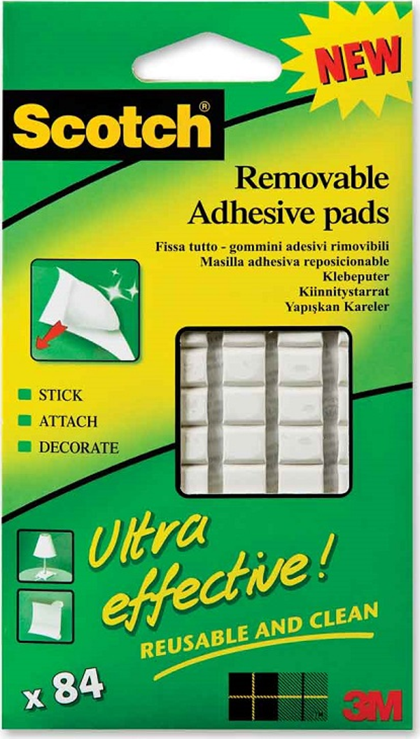 3M Scotchr Fıx01 Yapışkan Kareler 84 Lü - Image 1