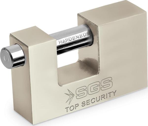 SGS 1366 Cam Kapı Kilidi Kayar Milli Saten Kaplama 80 mm - Image 1