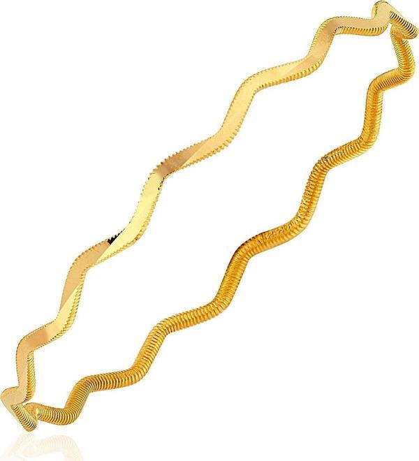 Gekas Kuyumculuk 22 Ayar Altın 10 Gram Zigzag Ajda Bilezik - Image 1