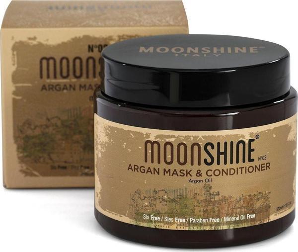 Moonshıne Argan Mask&Conditioner 500Ml Onarıcı Bakım Argan Saç Maskesi - Image 1