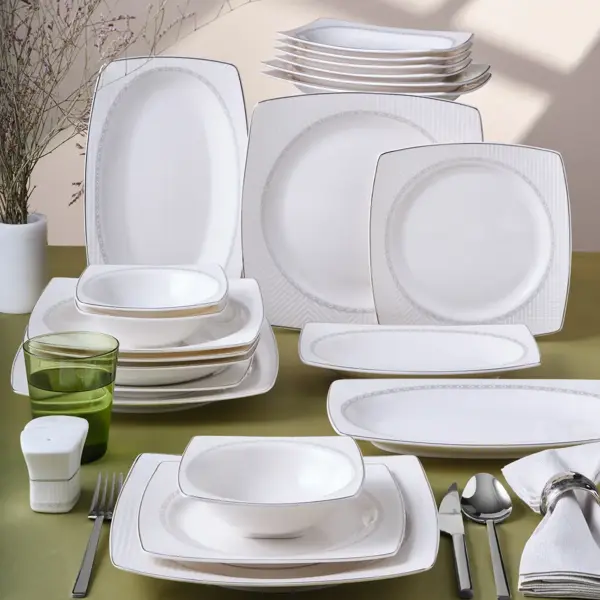 GÜRAL PORSELEN Caroline 30 Parça 6 Kişilik Yemek Takımı 6366 - Image 1