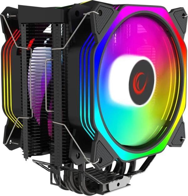 Rampage Octagon C60 2x120mm Siyah İşlemci Hava Soğutucu - Image 1